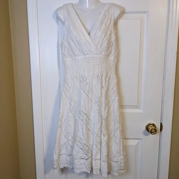 plus size lace fit and flare wedding dress Amour Lace Wedding Gown main image 0